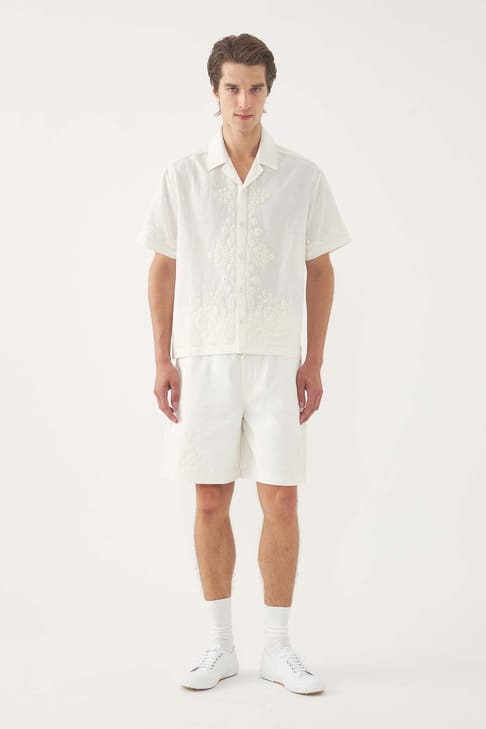 Antikbatik Chemise brodée Adonis