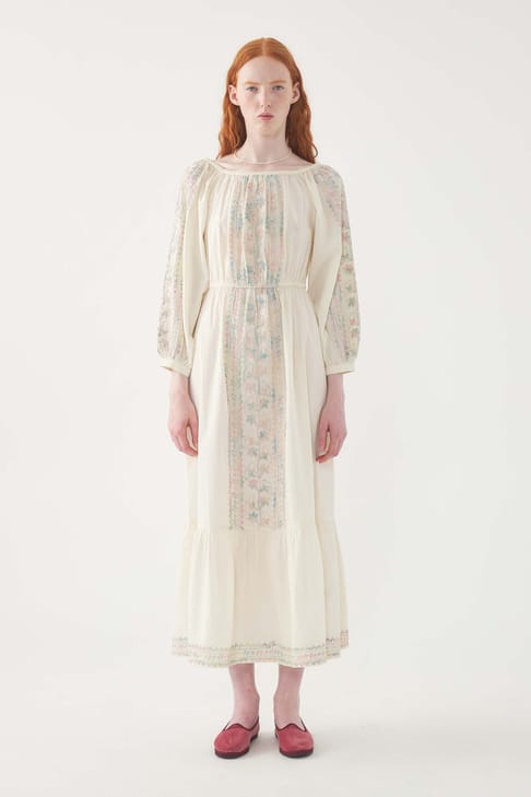 Antikbatik Embroidered Dress Alex