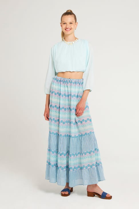Antikbatik Jupe longue Amelie