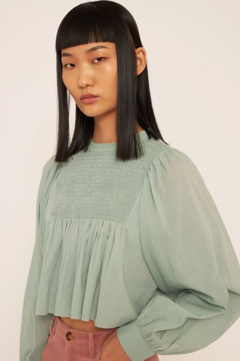 Antikbatik Blusa crop top Anahi