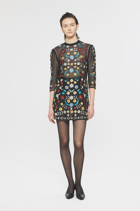 Antikbatik Ariani Embroidered mini dress
