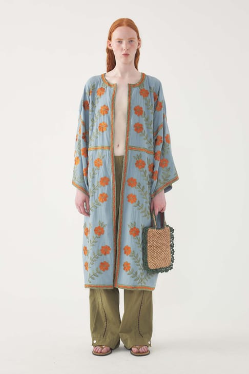 Antikbatik Kaftan brodé Ary