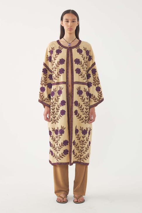 Antikbatik Kaftan brodé Ary
