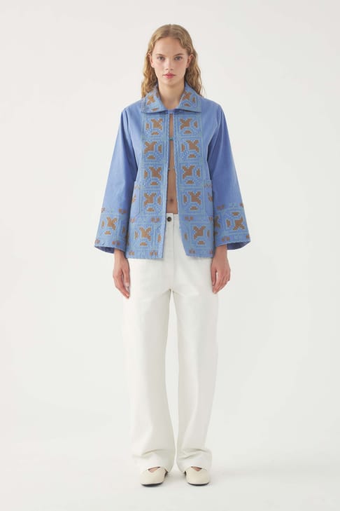 Antikbatik Veste brodée Berenice