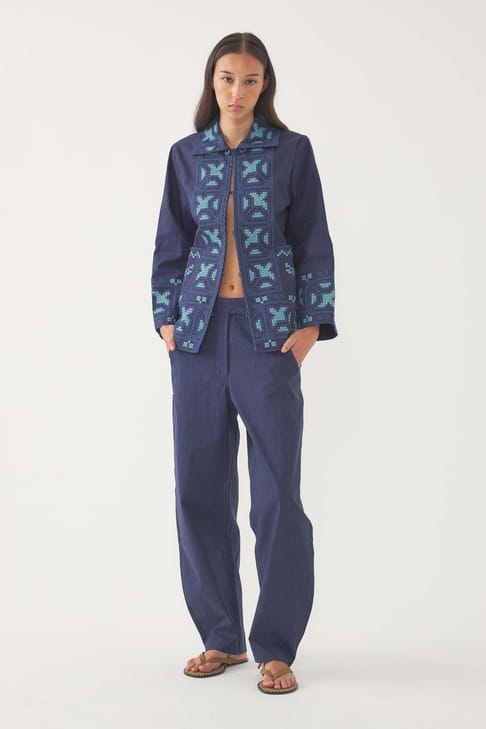 Antikbatik Pantalon arrondi Berenice