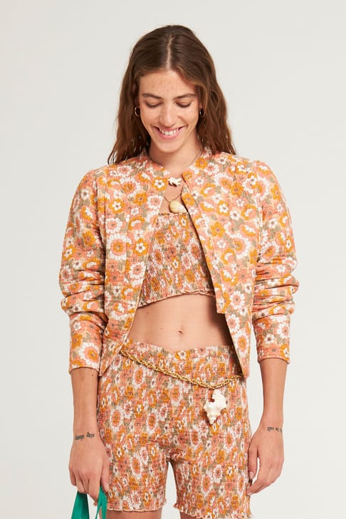 Antikbatik Veste matelassée Blossom