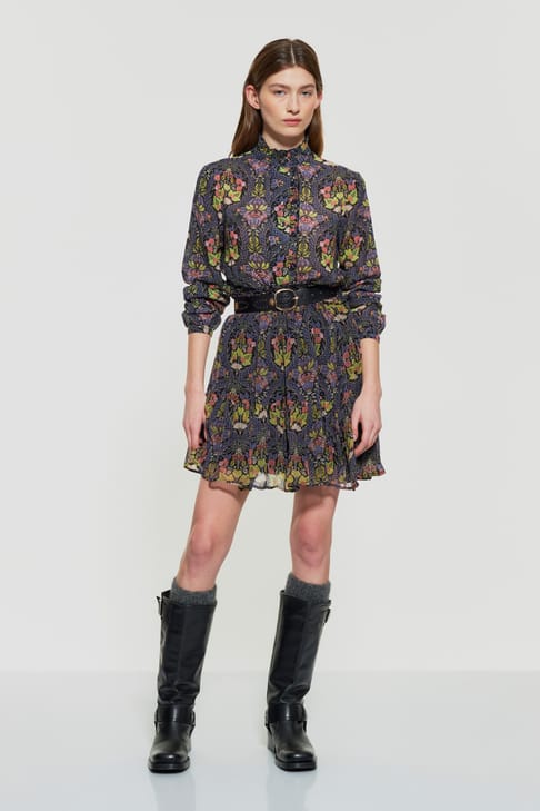 Antikbatik Eros print miniskirt