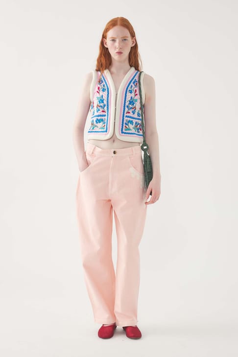Antikbatik Gilet brodé Hendrix