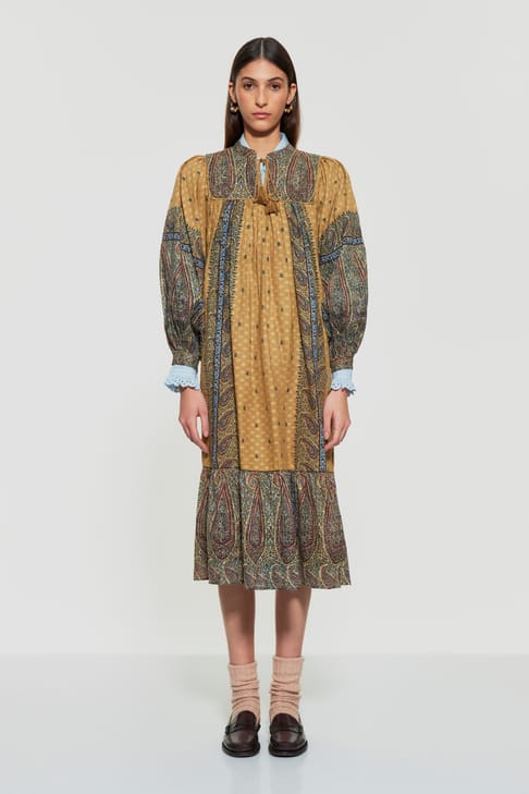 Antikbatik Robe imprimé Hida