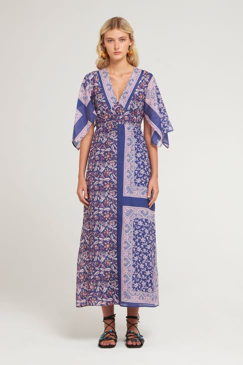 Antikbatik Robe longue imprimé Ilona