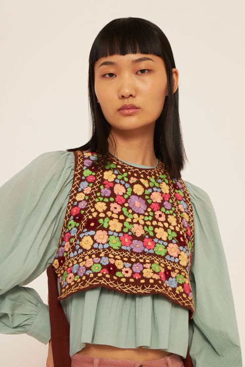 Antikbatik Peto bordado Line