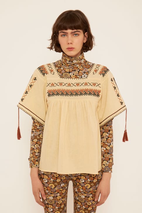 Antikbatik Lyna embroidered top 