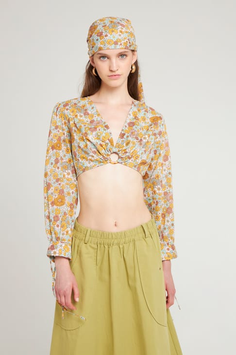 Antikbatik Crop-top Marty