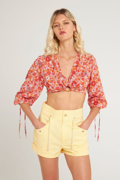 Antikbatik Crop-top Marty