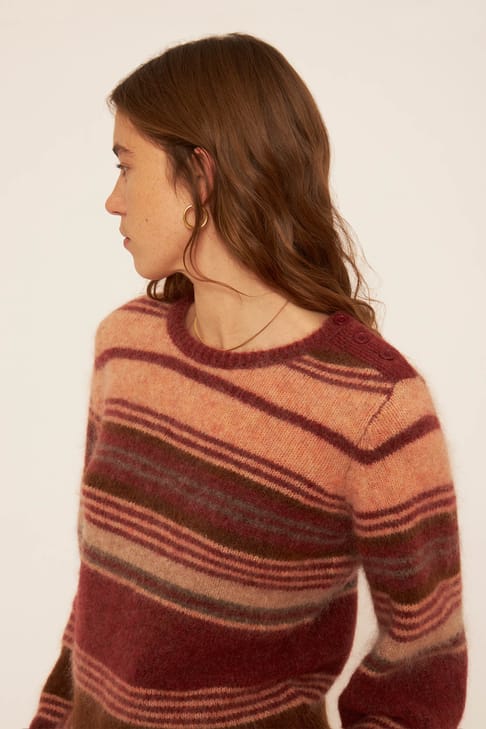 Antikbatik Pull en mohair Maya