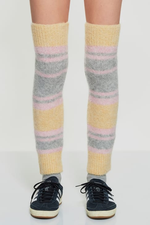 Antikbatik Mila alpaca wool leg warmers