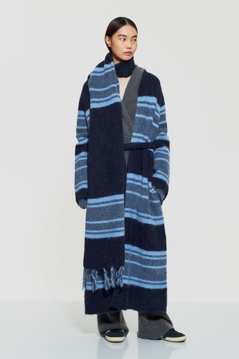 Antikbatik Gilet long en Alpaga Mila