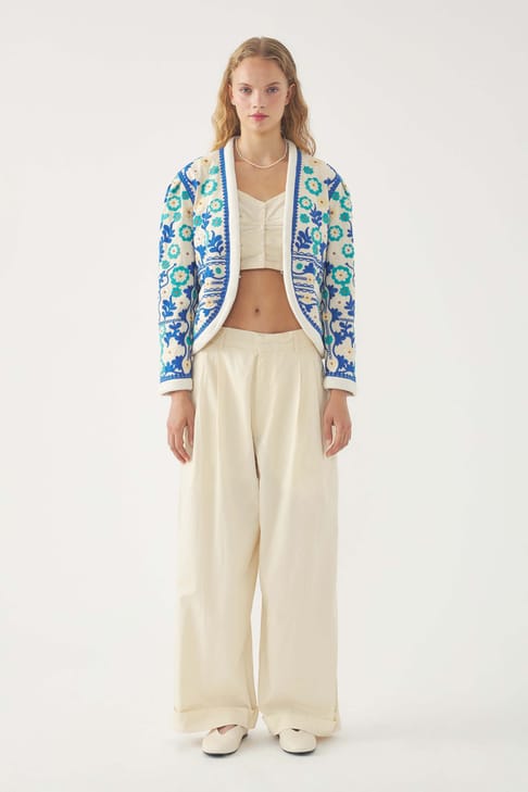 Antikbatik Veste brodée Ossie
