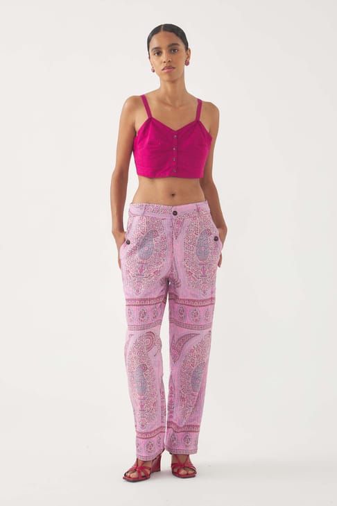 Antikbatik Crop top Pam