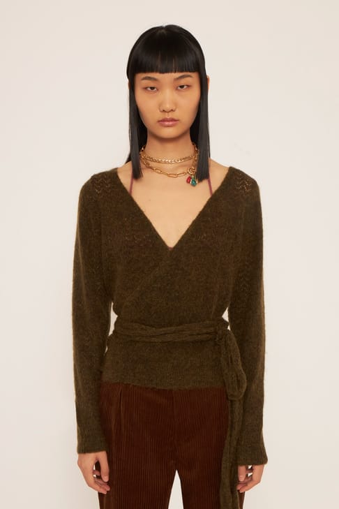 Antikbatik Cardigan cache-coeur Shilloh