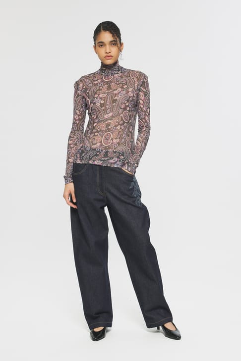 Antikbatik Tadic Print turtleneck