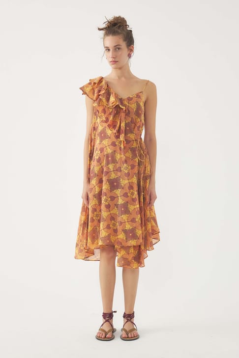 Antikbatik Cut-out dress Tereza