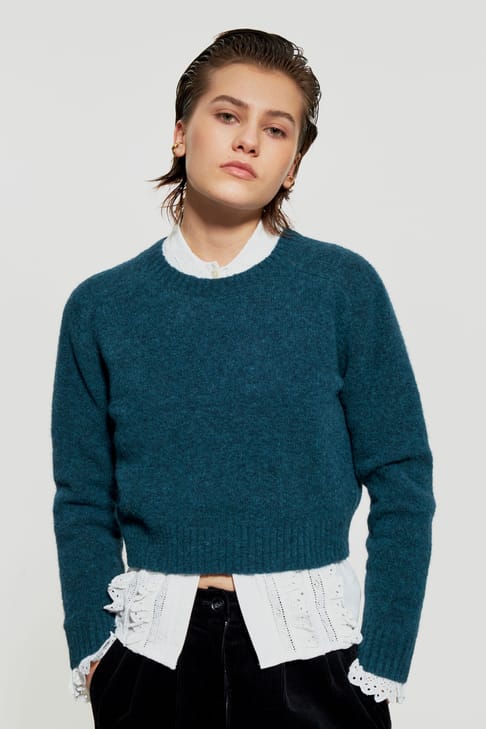 Antikbatik Tiba cropped jumper