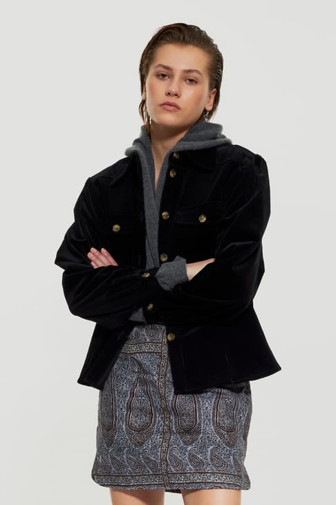 Antikbatik Tilda velvet shirt