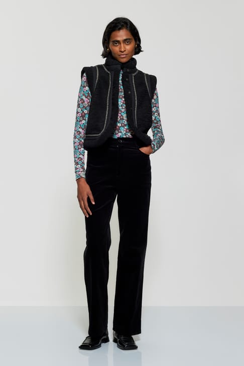 Antikbatik Pantalón de pana Tilda