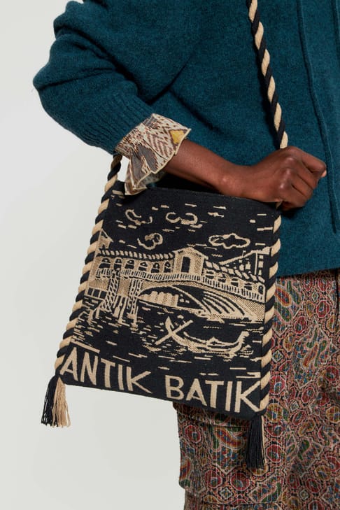 Antikbatik Gewebte Tasche Venise