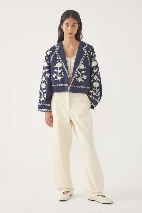 Antikbatik Embroidered Bomber Jacket Winna