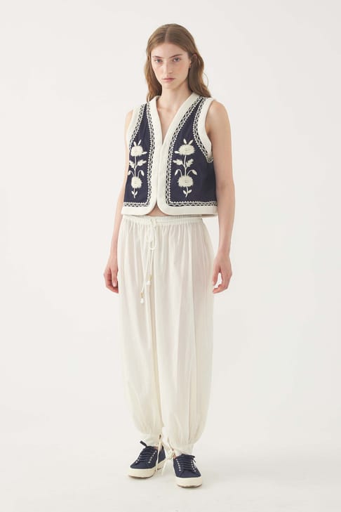 Antikbatik Embroidered Vest Winna