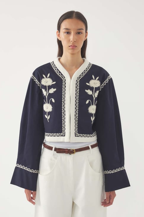Antikbatik Veste brodée Winna