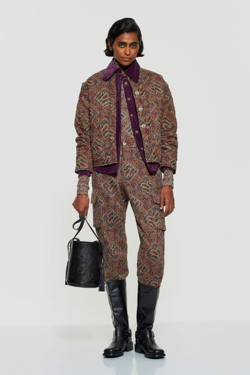 Antikbatik Zina print quilted jacket
