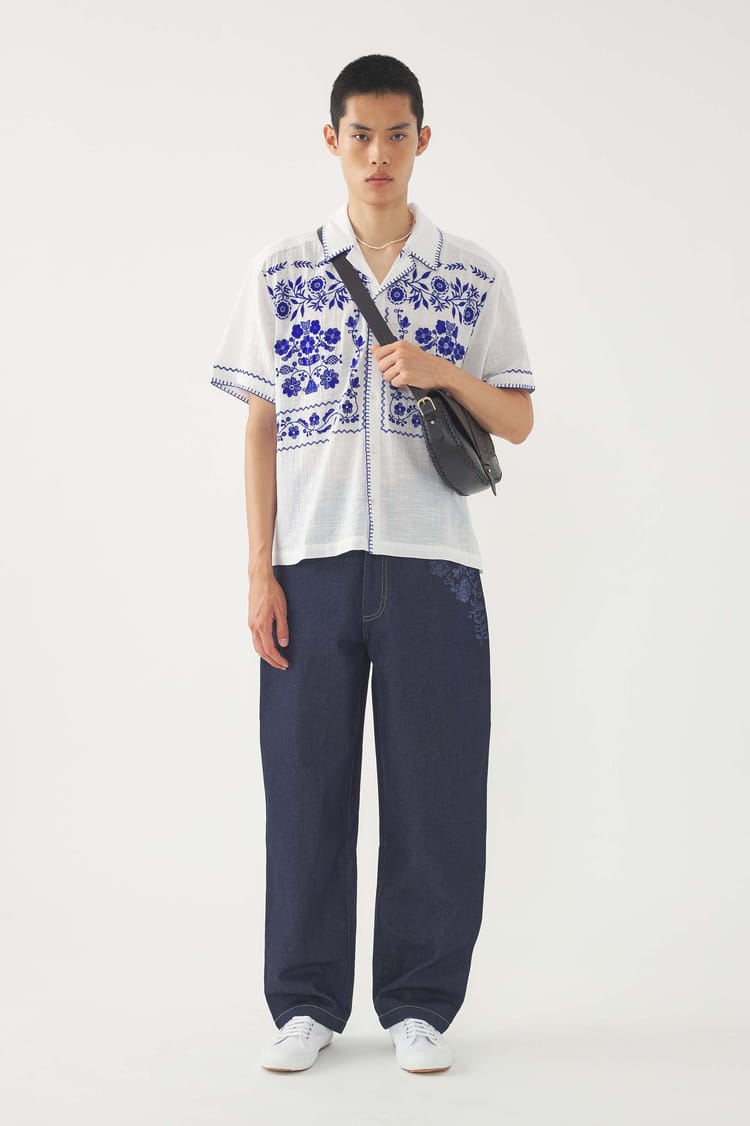 antik batik Chemise brodée Mamie