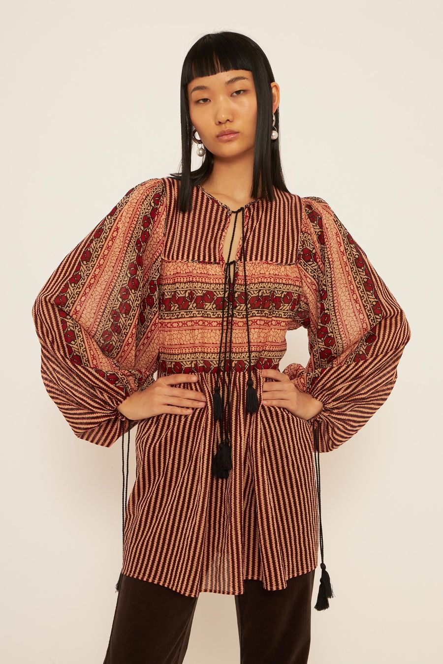 Antikbatik Robe courte Amelia