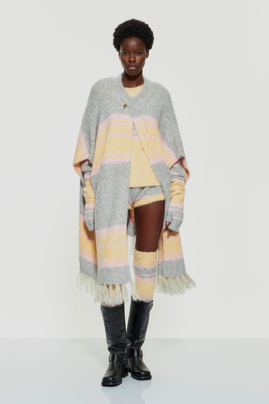 Antikbatik Mila alpaca wool poncho