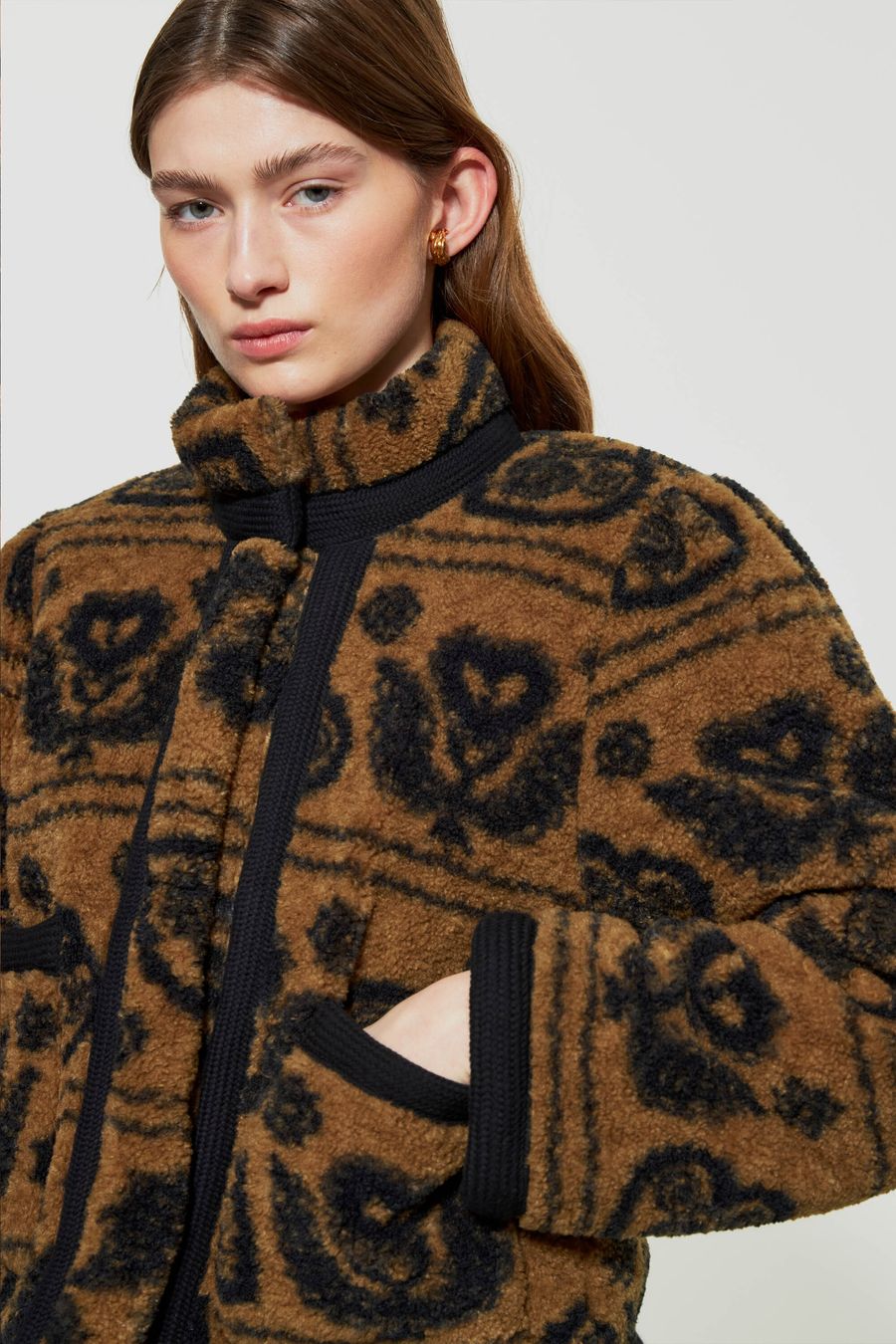 Antikbatik Kunstpelzjacke Romy