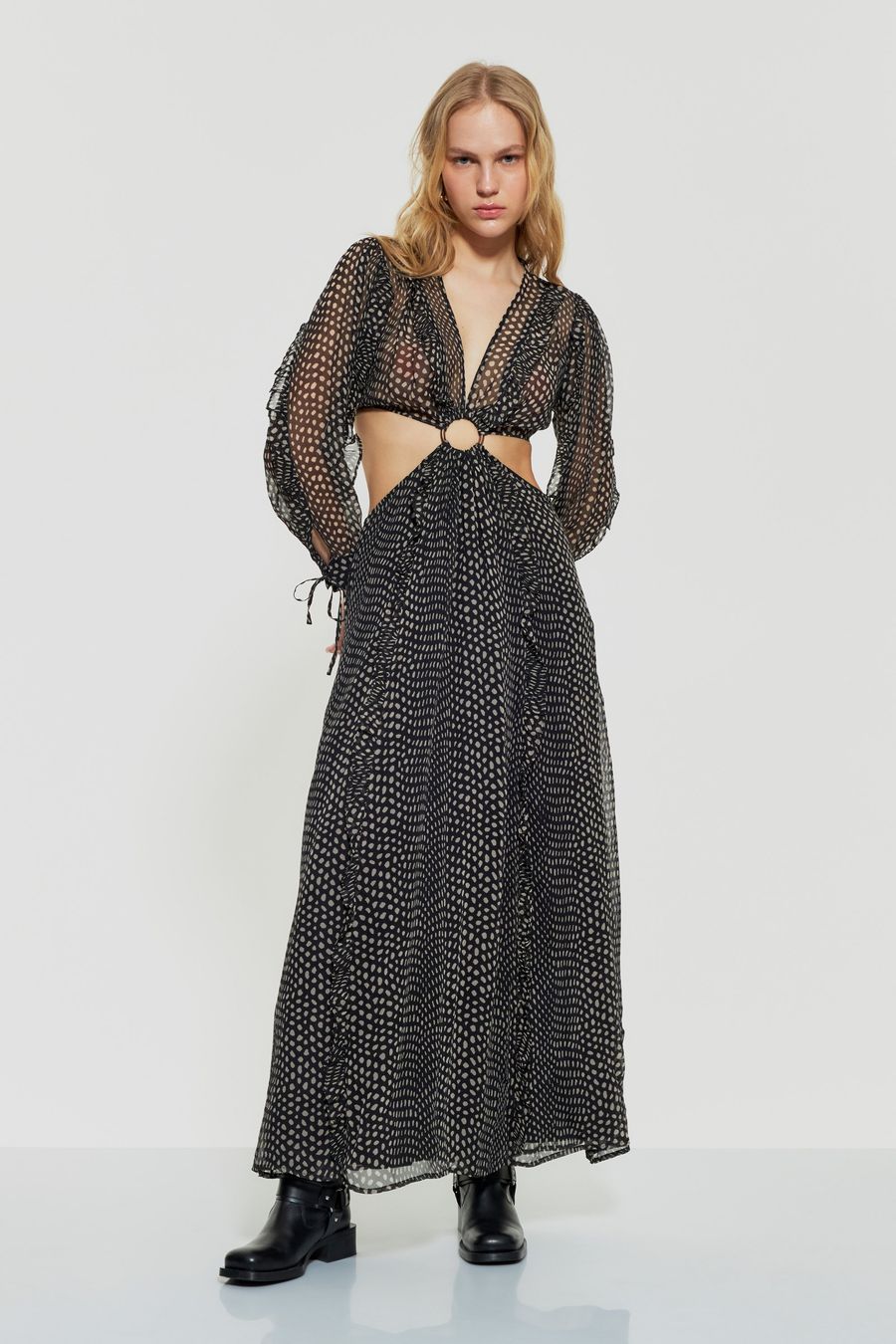 Antikbatik Robe cut-out Siena