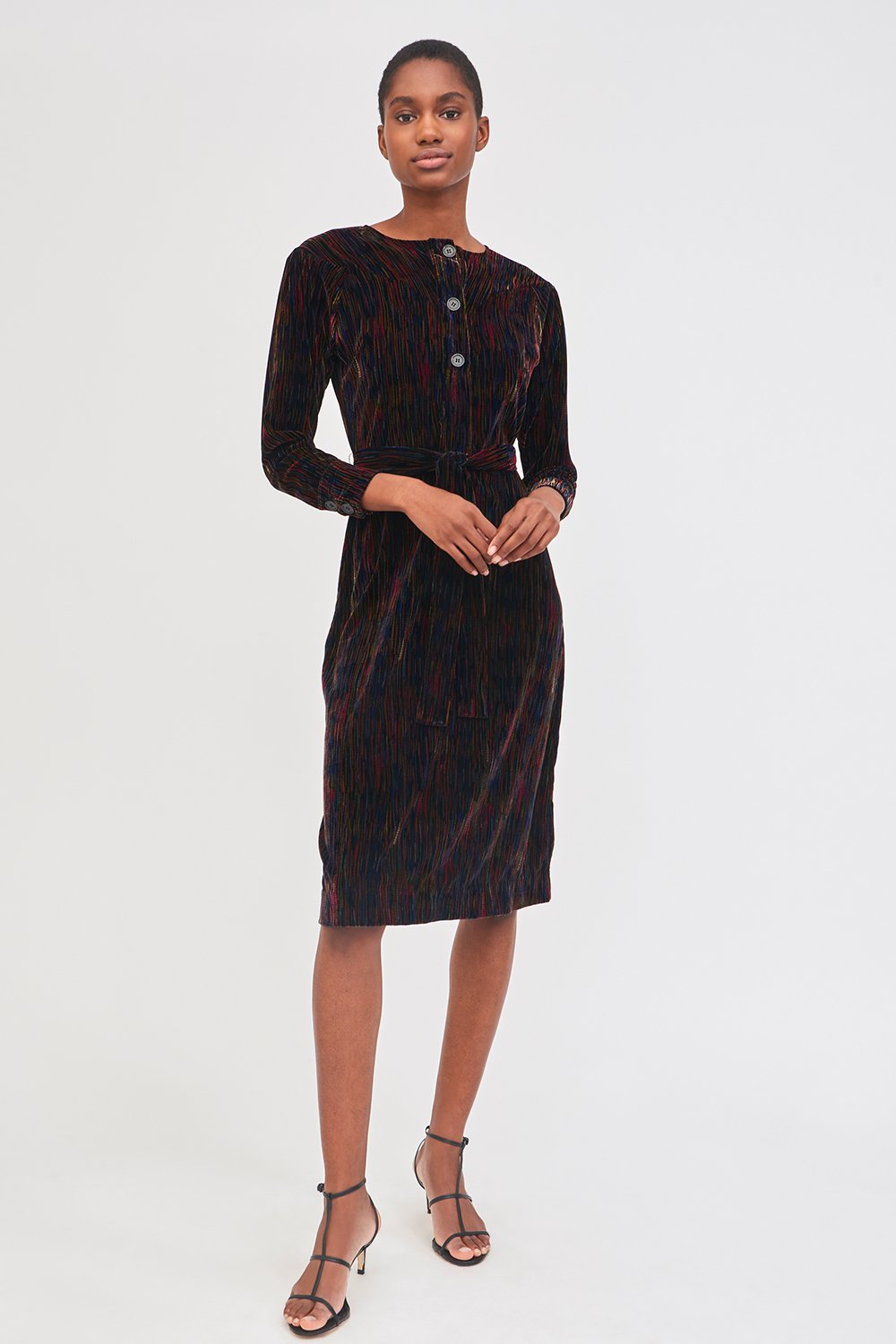 Robe en velours imprimé Flama - Antik Batik (photo) Robe en velours imprimé Flama - Antik Batik (photo)