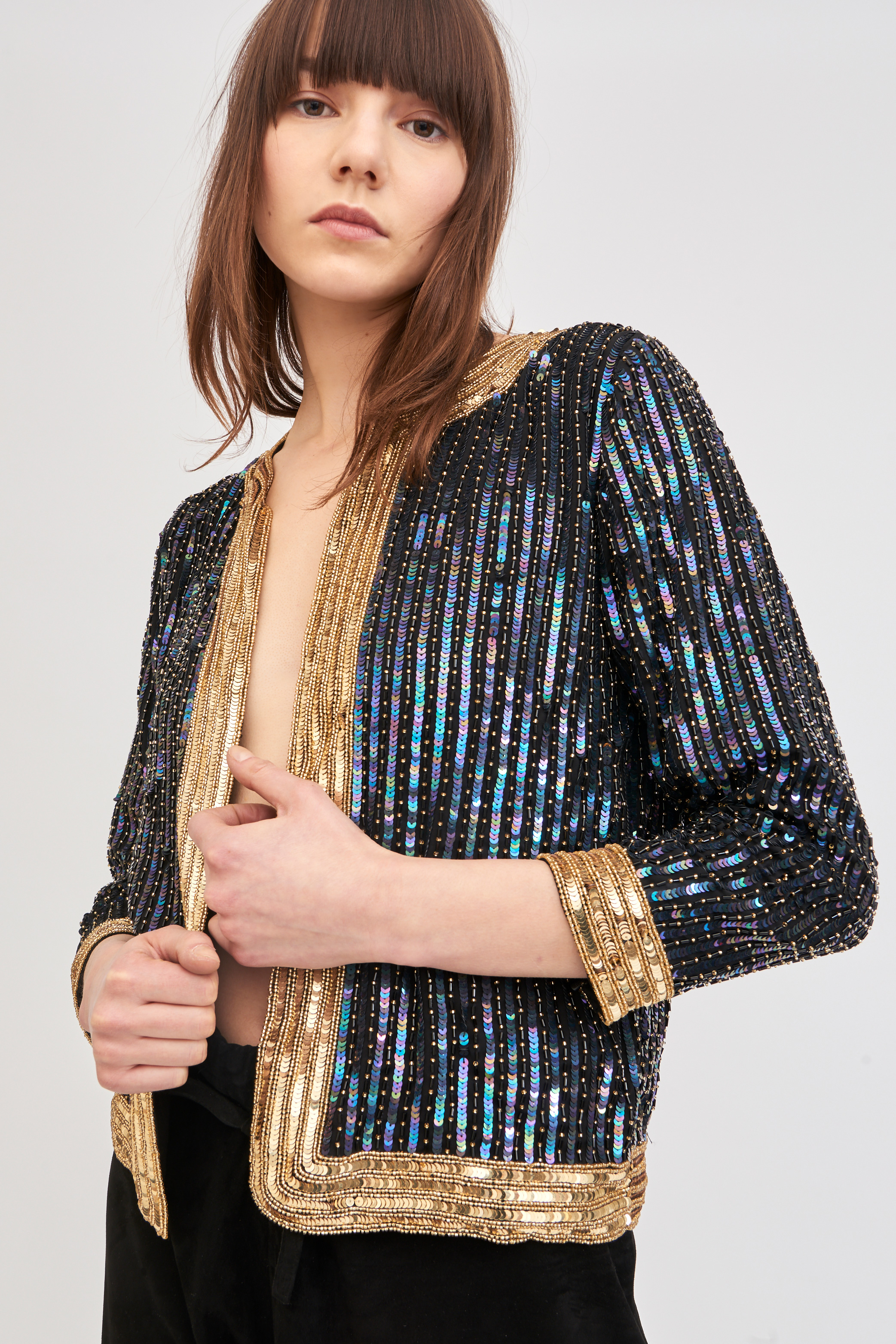 Veste courte brodée de sequins Party - Antik Batik (photo) Veste courte brodée de sequins Party - Antik Batik (photo)