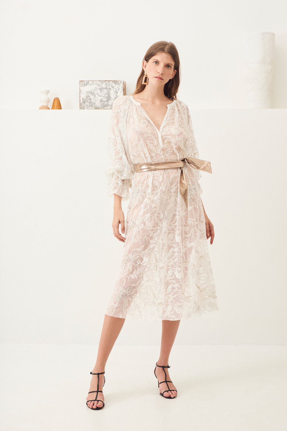 Robe longue brodée Adana - Antik Batik (photo) Robe longue brodée Adana - Antik Batik (photo)