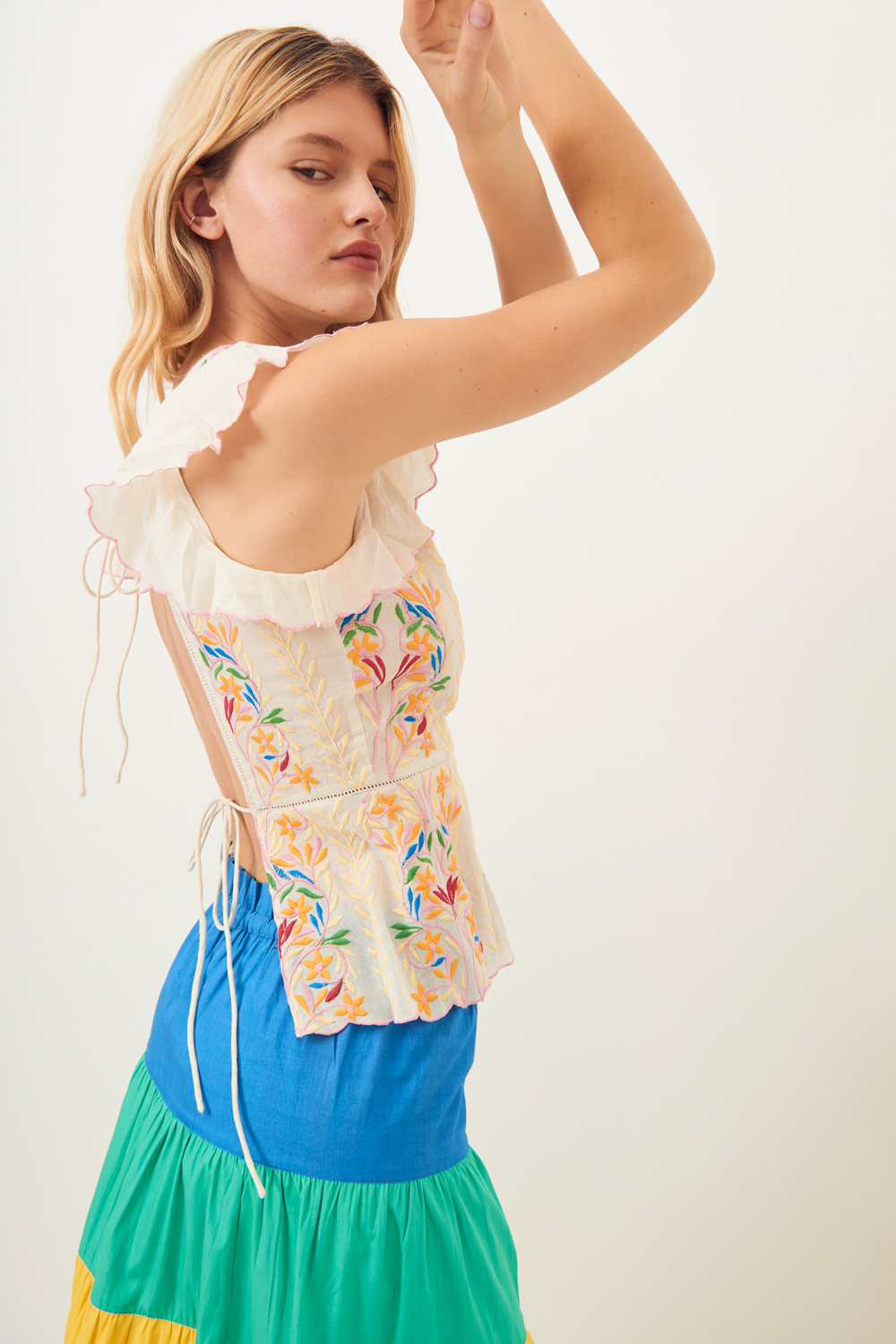 Haut dos nu brodé Ania - Antik Batik (photo) Haut dos nu brodé Ania - Antik Batik (photo)