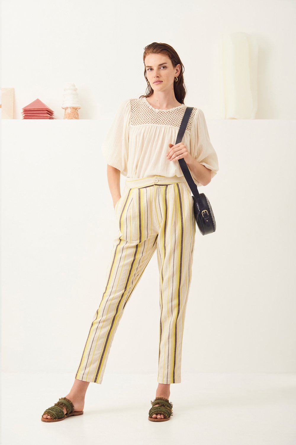 Pantalon carotte à rayures Antonia - Antik Batik (photo) Pantalon carotte à rayures Antonia - Antik Batik (photo)
