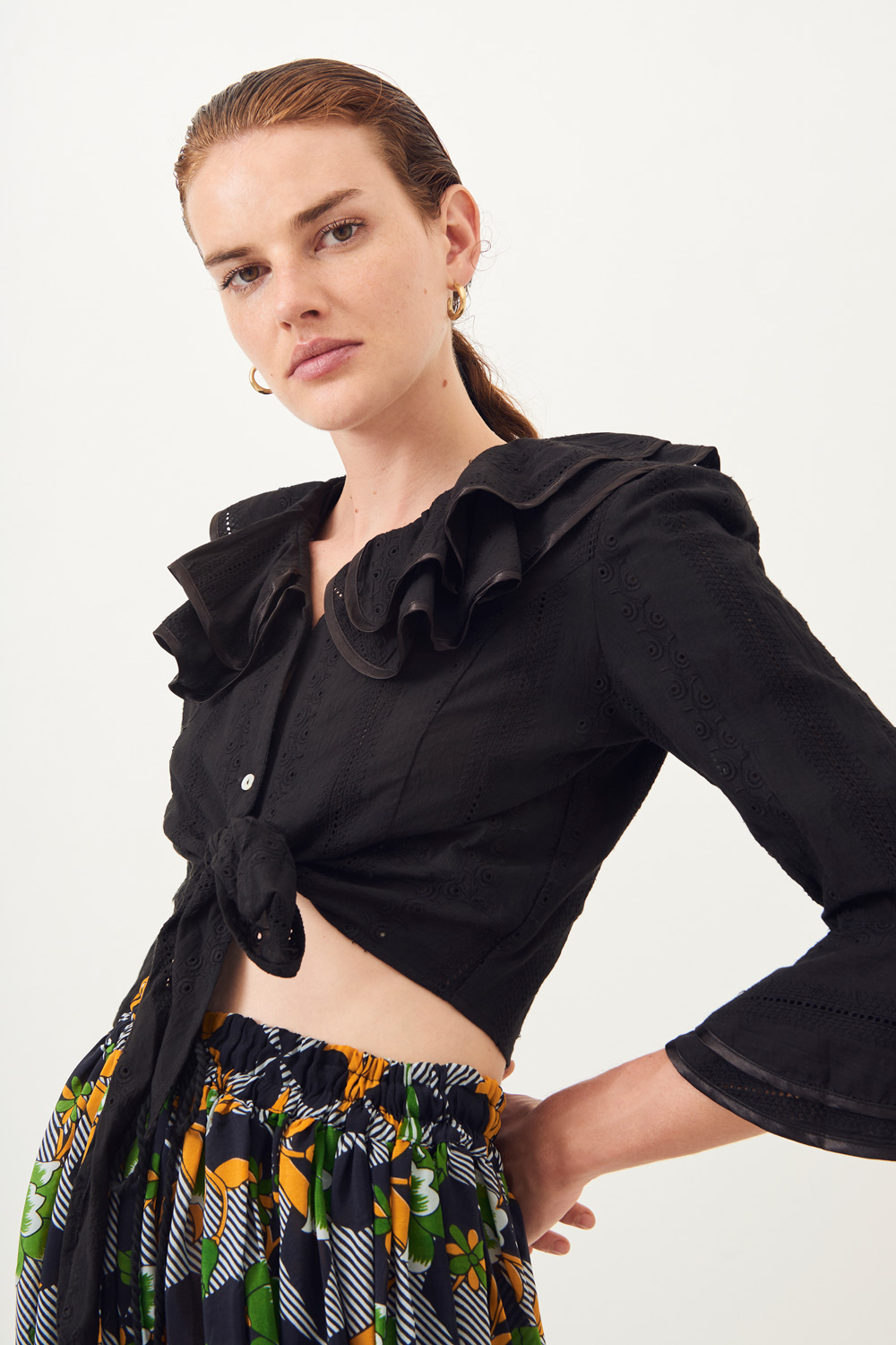 Crop top dentelle Ally - Noir - Antik Batik (photo) Crop top dentelle Ally - Noir - Antik Batik (photo)
