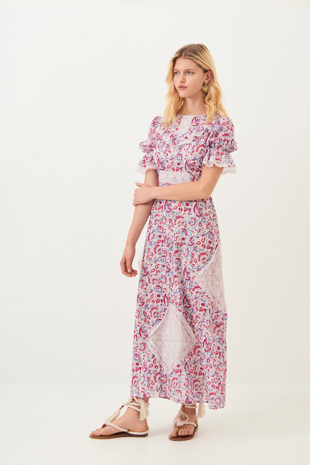 Robe longue dentelle Cherie - Rose - Antik Batik (photo) Robe longue dentelle Cherie - Rose - Antik Batik (photo)