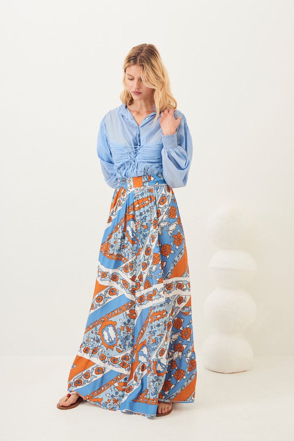 Jupe longue fluide Leandra - Antik Batik (photo) Jupe longue fluide Leandra - Antik Batik (photo)