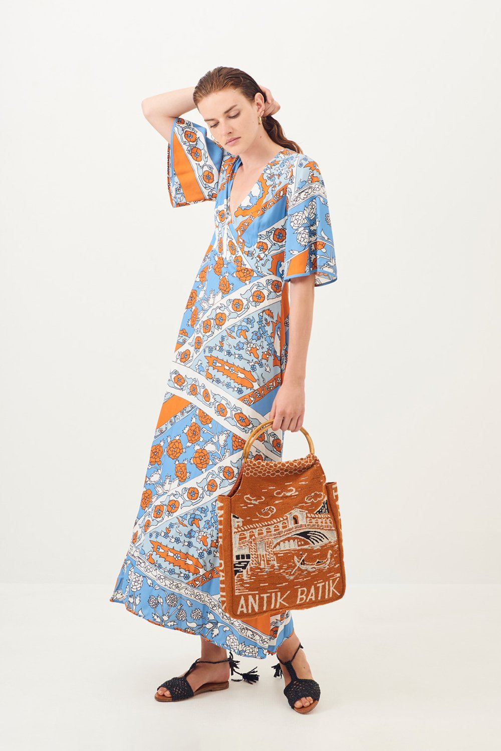 Robe longue fluide Léandra - Antik Batik (photo) Robe longue fluide Léandra - Antik Batik (photo)