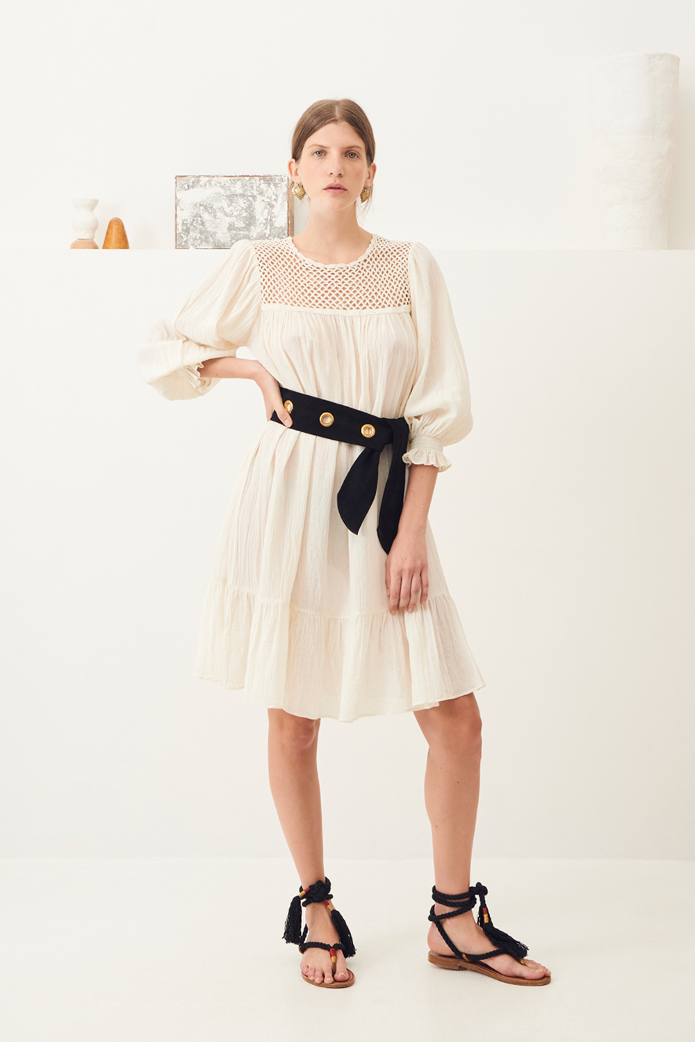 Robe courte fluide ajourée Usher - Antik Batik (photo) Robe courte fluide ajourée Usher - Antik Batik (photo)