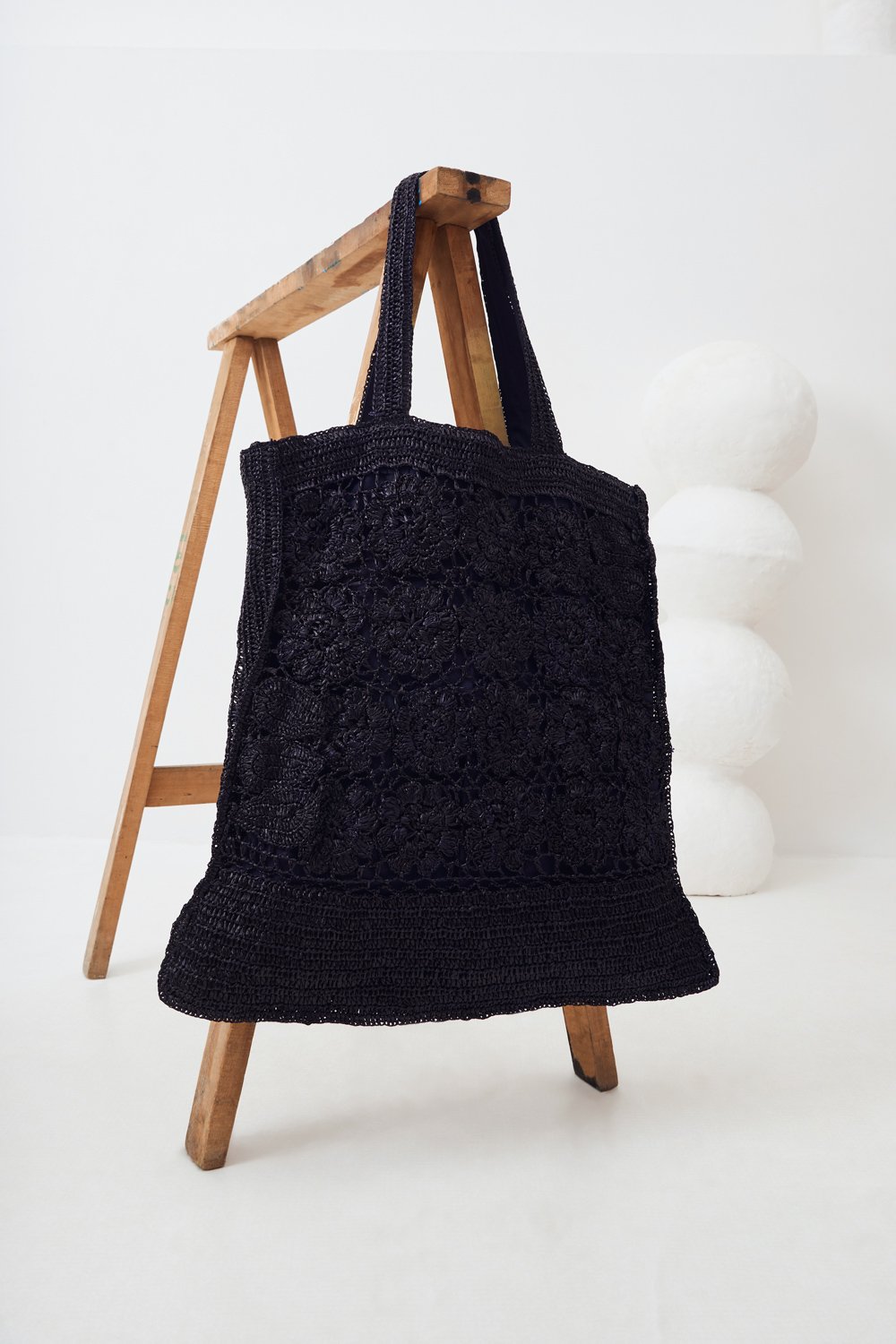 Cabas oversize raphia - Noir - Antik Batik (photo) Cabas oversize raphia - Noir - Antik Batik (photo)